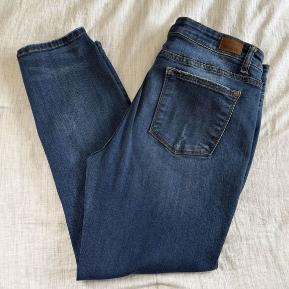 Judy Blue 15/32 (34x26) Relaxed Fit Blue Denim Stretch Jeans Mid Rise JB82102DK - Picture 15 of 15